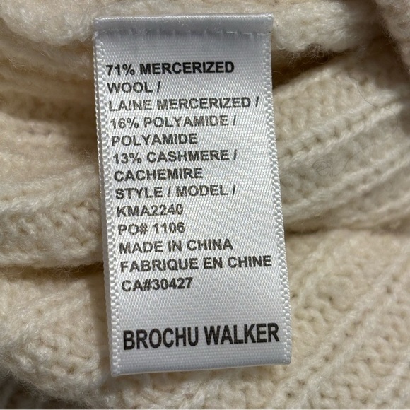 BROCHU WALKER Sz S Flavie Skirt Faux Wrap Ribbed Knit Wool Cashmere Blend NEW - Picture 8 of 9